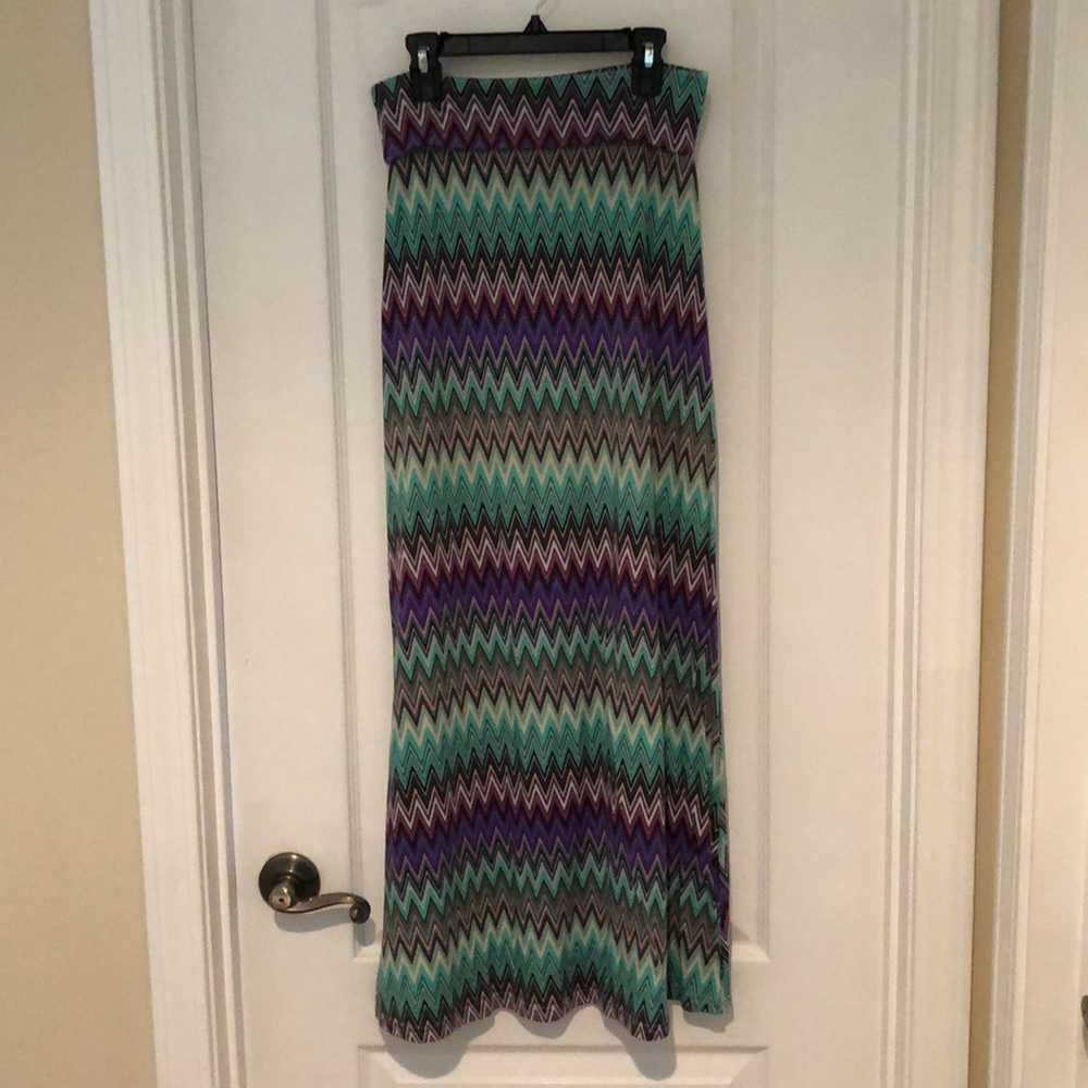 Multicolor maxi skirt